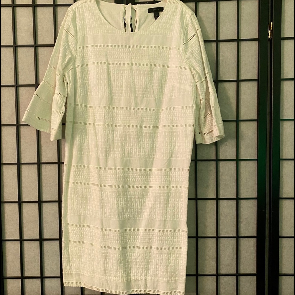 JCrew white straight Dress.